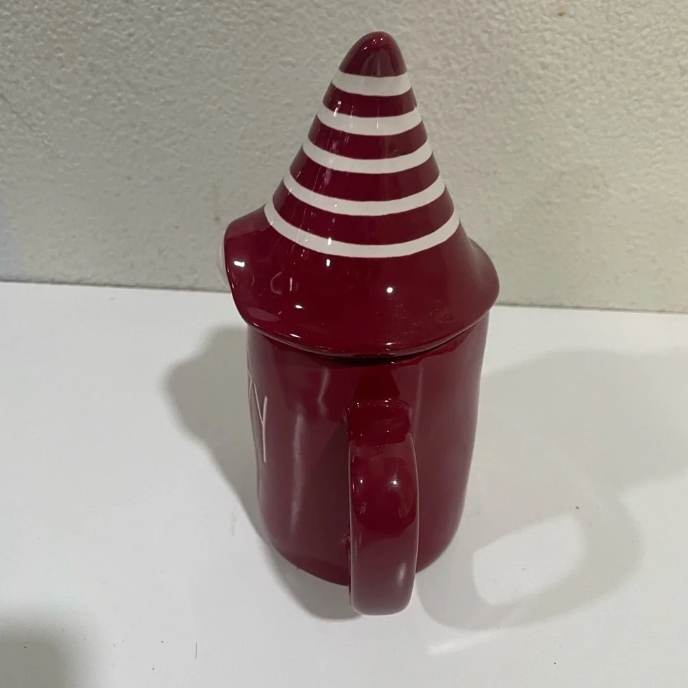 RAE DUNN Cozy Gnome Ceramic mug & Topper Christmas large mug edition